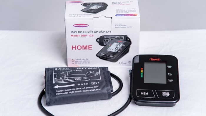 Máy đo huyết áp bắp tay Home DBP-1231: Giải pháp sức khỏe cho cả gia đình 