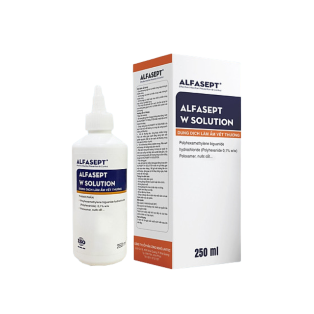 Dung Dịch Làm Ẩm Rửa Vết Thương ALFASEPT W Solution (Chai 250 ml)