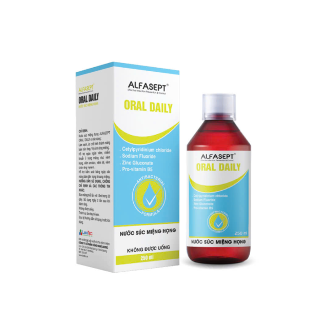 Nước súc miệng họng Alfasept Oral Daily (Chai 250ml)