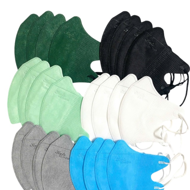 Khẩu trang Người lớn 5D KUTE MASK   (Túi 10 cái, 6 màu)