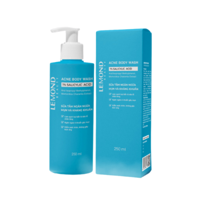 Sữa tắm ngăn ngừa mụn và kháng khuẩn Lemond Acne Body Wash (Chai 250ml)