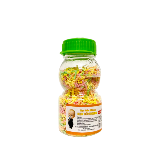Kẹo cốm PANDA nhiều màu sắc vị ngọt thanh (Lọ 40g)