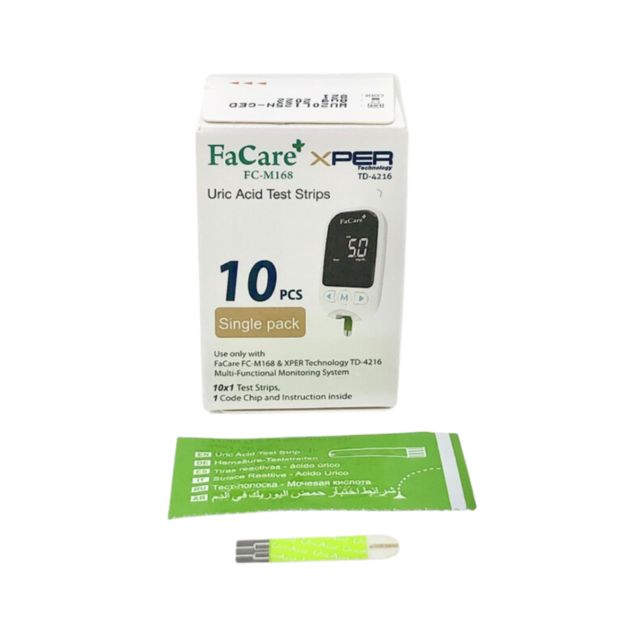 Que thử Axit Uric FaCare FC-M168 (Hộp 10 cái)