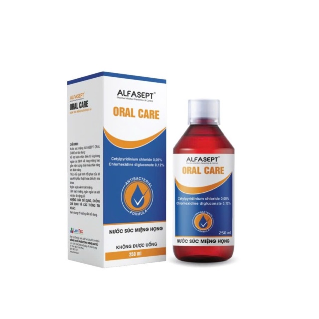 Nước súc miệng họng Alfasept Oral Care (Chai 250ml)
